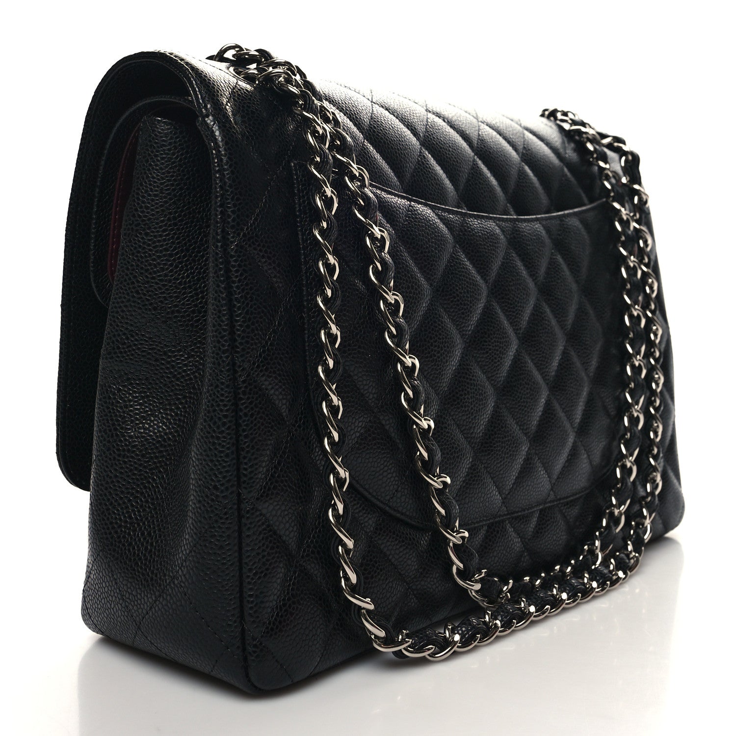 Chanel Caviar Quilted Maxi Double Flap Black 3 of 10