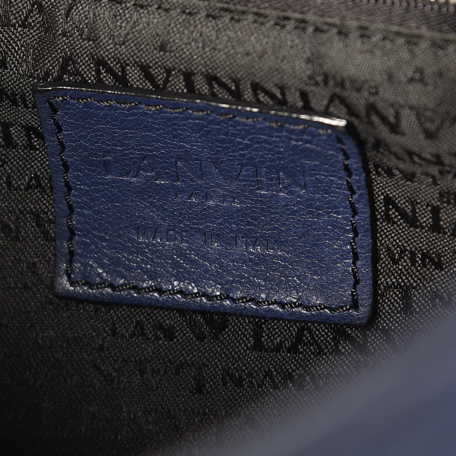Lanvin Lambskin Quilted Happy Flap Blue 6 of 9