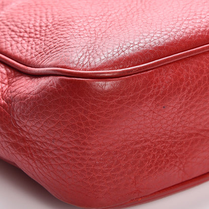 Gucci Pebbled Calfskin Small Soho Disco Bag Vibrant Red 17 of 18