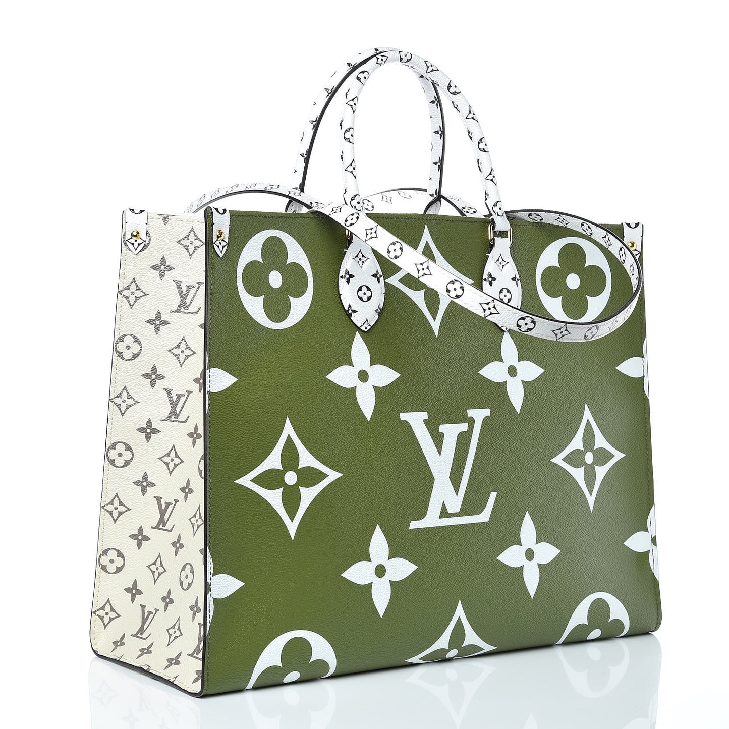 Monogram Giant Onthego GM Kaki Beige