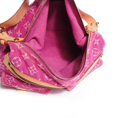 Louis Vuitton Denim Baggy PM Fuchsia 5 of 7