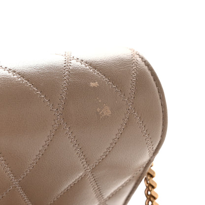 Saint Laurent Lambskin Diamond Quilted Angie Chain Bag Tan 12 of 12