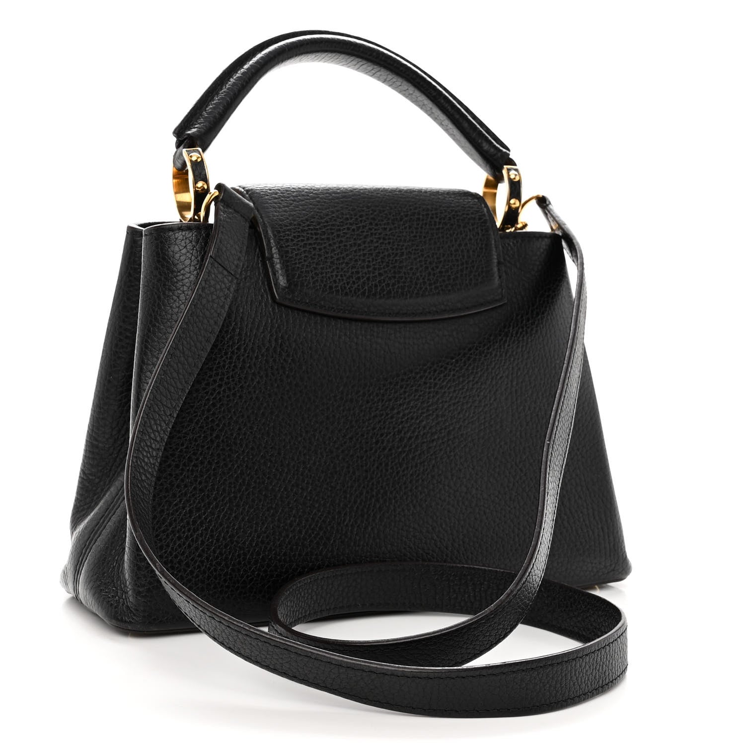 Louis Vuitton Taurillon Capucines BB Black 3 of 14