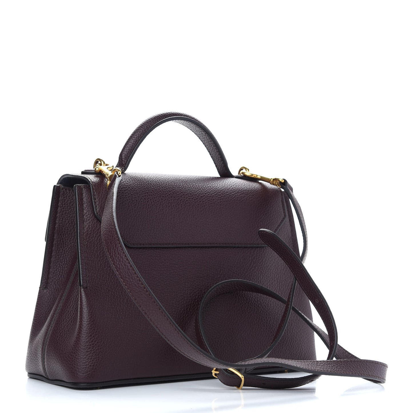 Small Classic Grain Calfskin Mini Seaton Oxblood