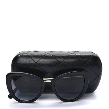 Chanel Polarized Cat Eye Sunglasses 5399-A Black 8 of 8