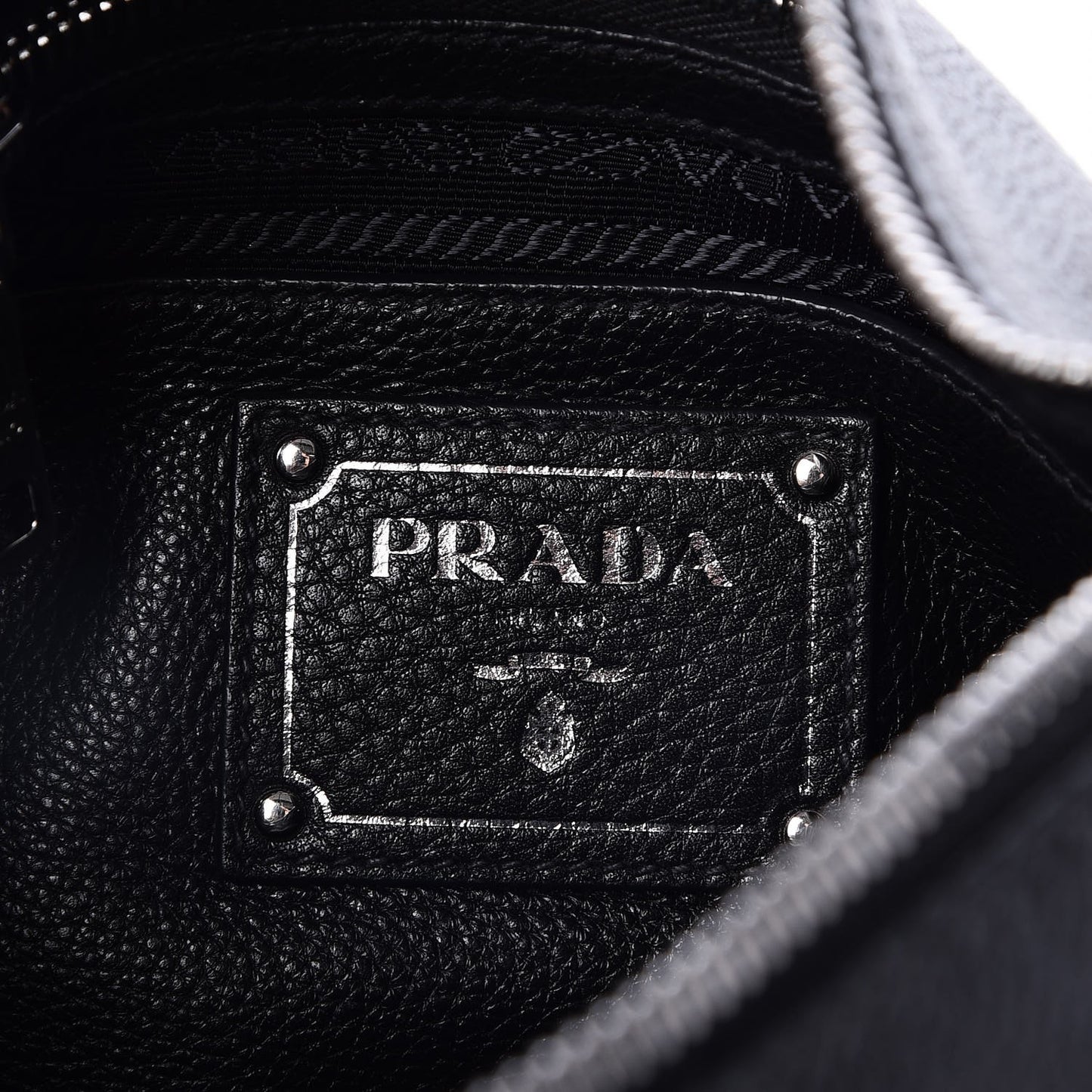 Vitello Phenix Shoulder Bag Nero Black