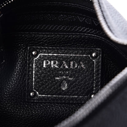 Prada Vitello Phenix Shoulder Bag Nero Black 6 of 8