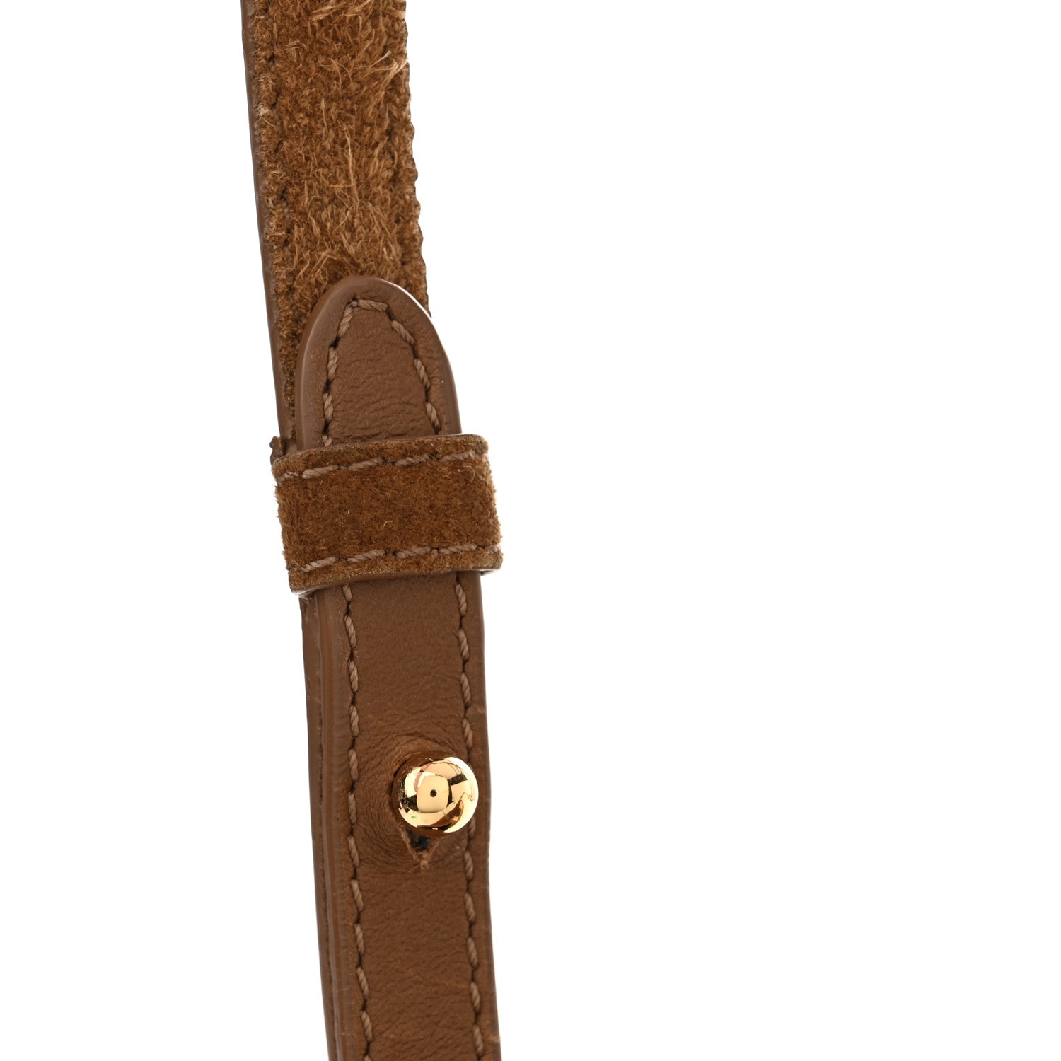 Khaite Suede Calfskin Augusta Envelope Pleated Crossbody Caramel 13 of 13