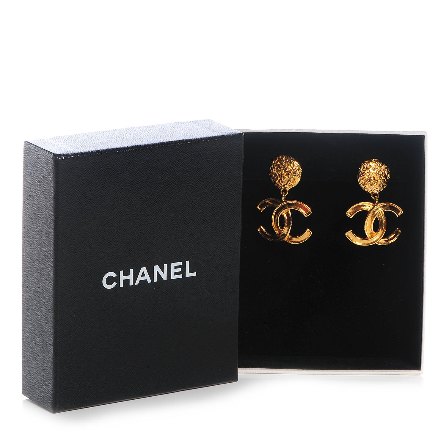 Chanel Gold CC Drop Earrings 5 of 5
