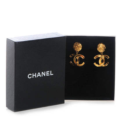 Chanel Gold CC Drop Earrings 5 of 5