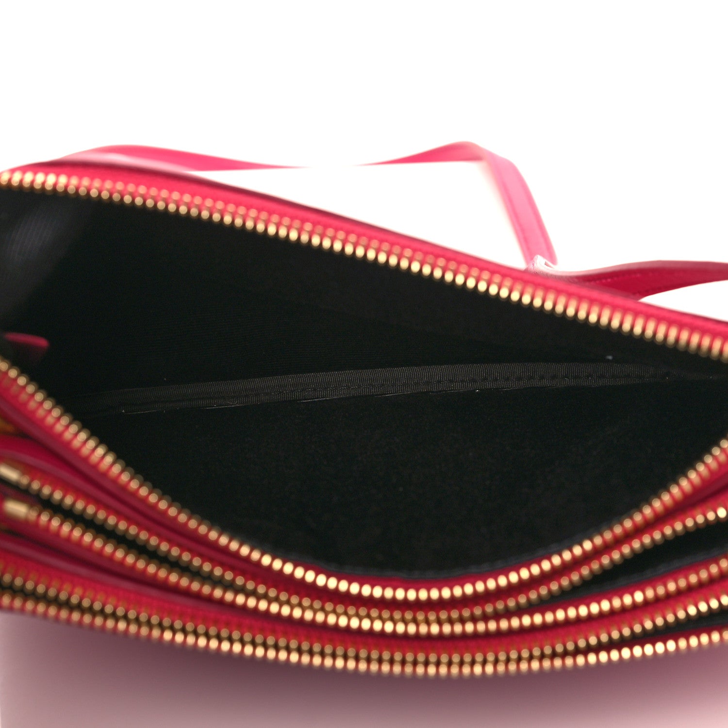 Celine Lambskin Small Trio Crossbody Bag Fuchsia 4 of 10
