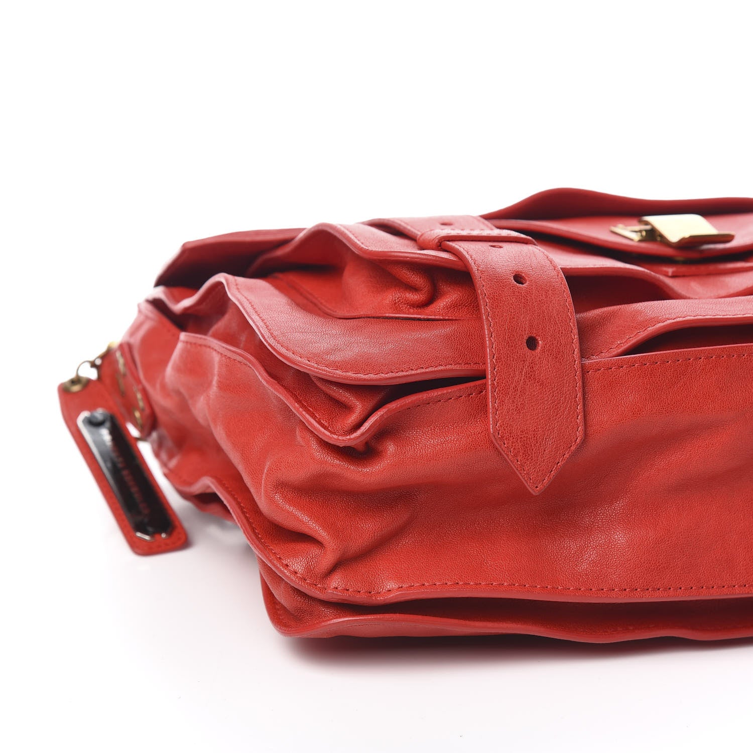 Proenza Schouler Lambskin Medium PS1 Satchel Red 8 of 10