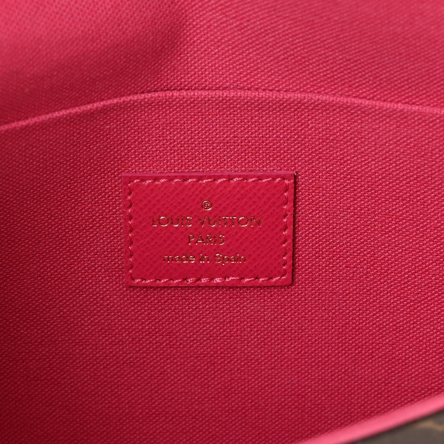 Louis Vuitton Monogram 2021 Christmas Animation Hollywood Pochette Felicie Chain Wallet Fuchsia 8 of 14