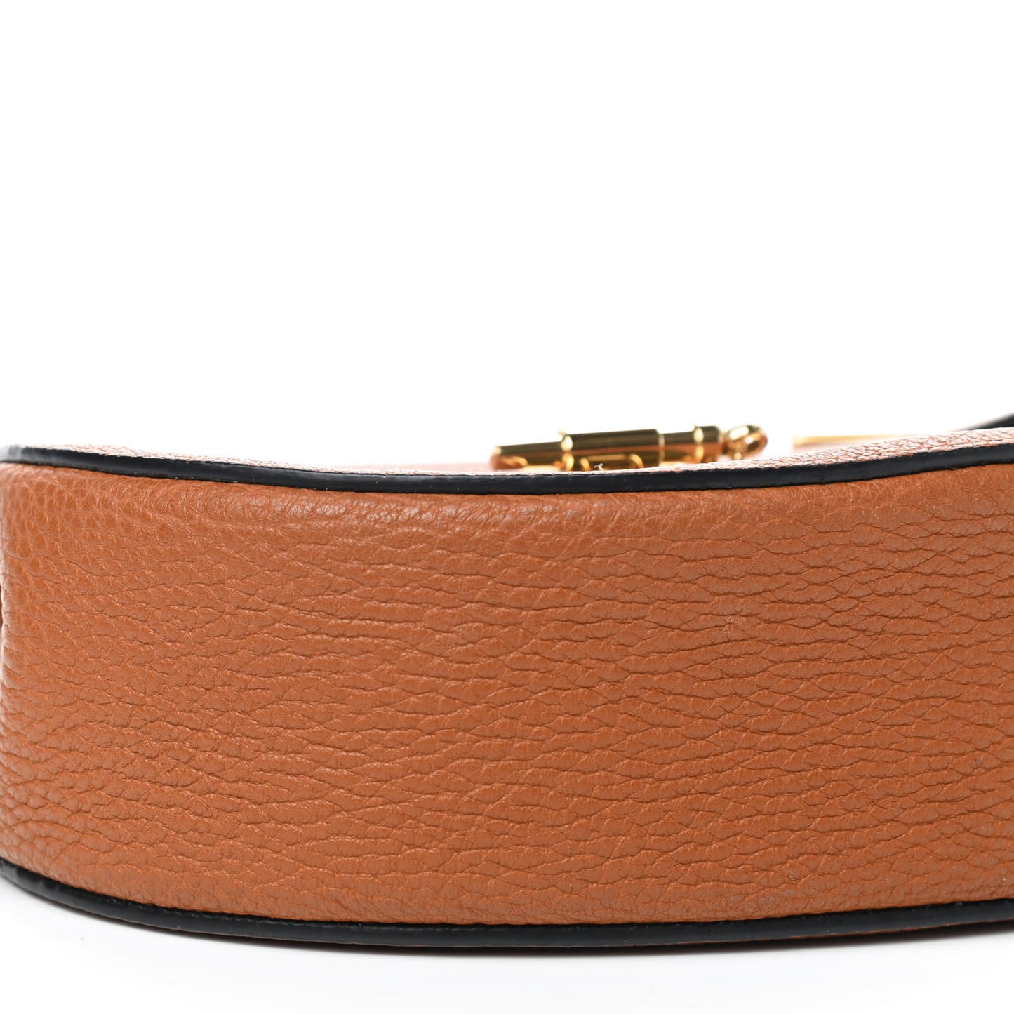 Grained Lambskin Mini Drew Shoulder Bag Caramel