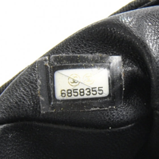 Canvas Chocolate Bar Quilted Coco East West Flap Black