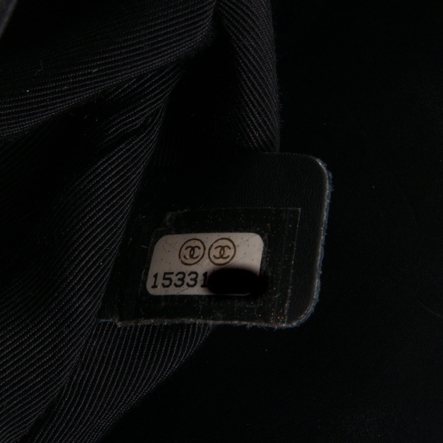 Chanel Glazed Calfskin Boy Tote Black 7 of 8