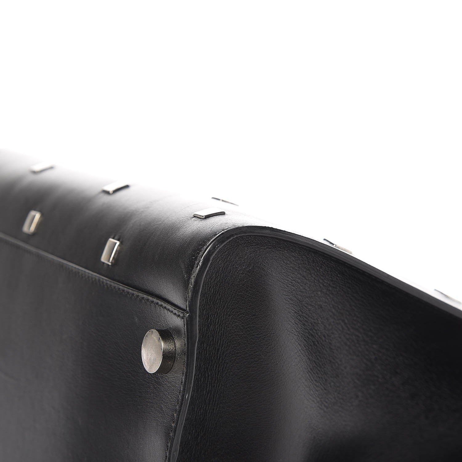 Jimmy Choo Calfskin Studded Riley Tote Black 9 of 11