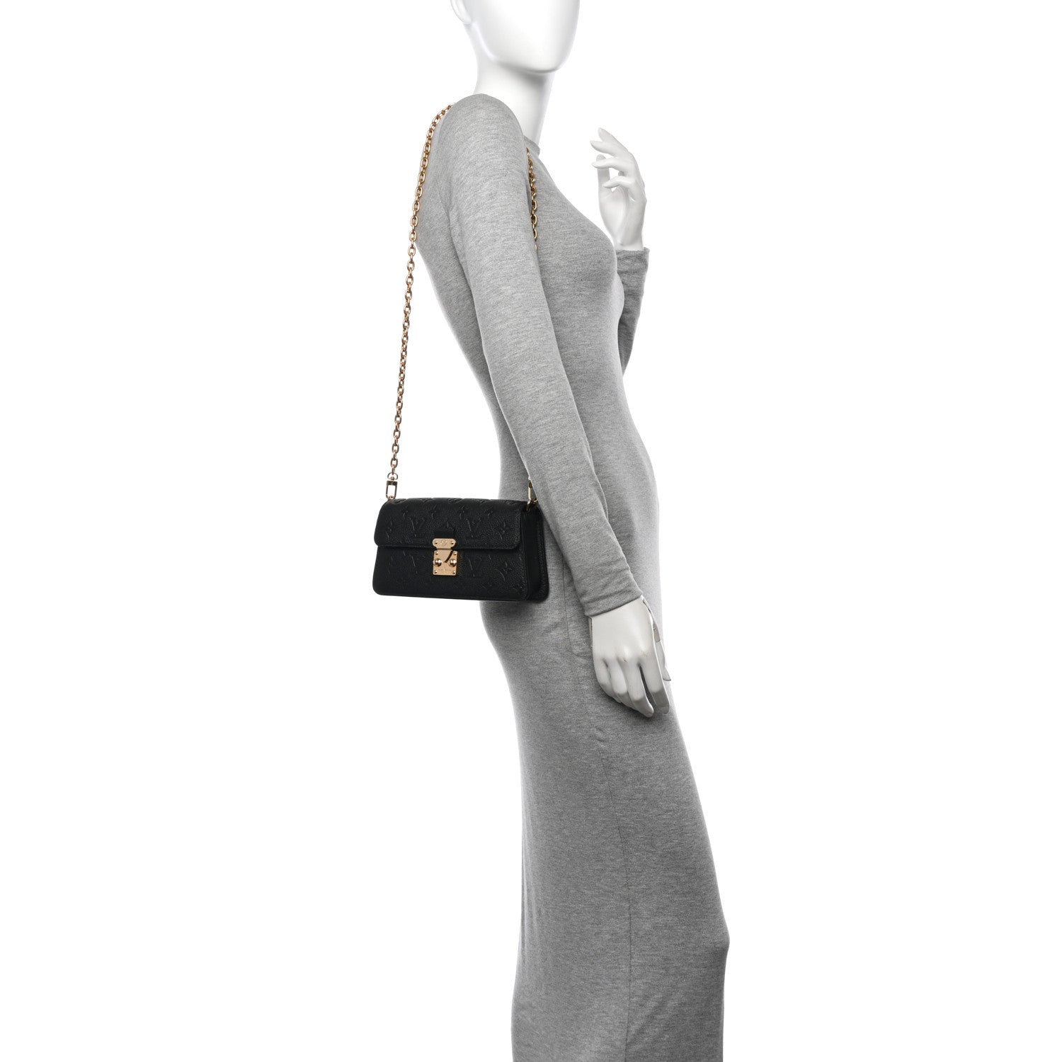 Louis Vuitton Empreinte Metis Wallet On Chain Black 2 of 10