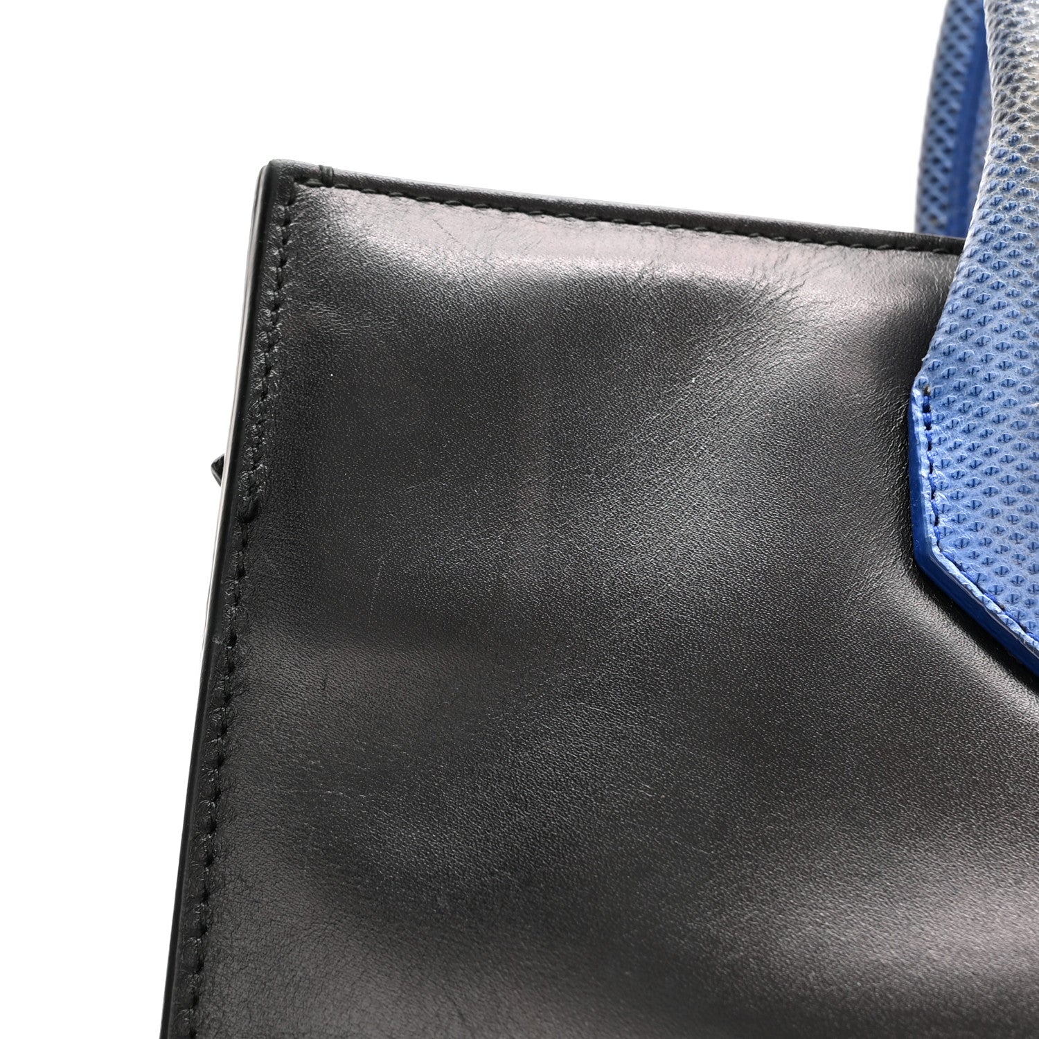 Balenciaga Calfskin Karung Padlock Nude Work XS Bag Black Electric Blue 12 of 20
