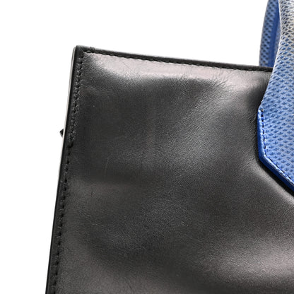 Balenciaga Calfskin Karung Padlock Nude Work XS Bag Black Electric Blue 12 of 20