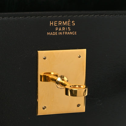 Hermes Box Kelly Retourne 32 Black 6 of 13