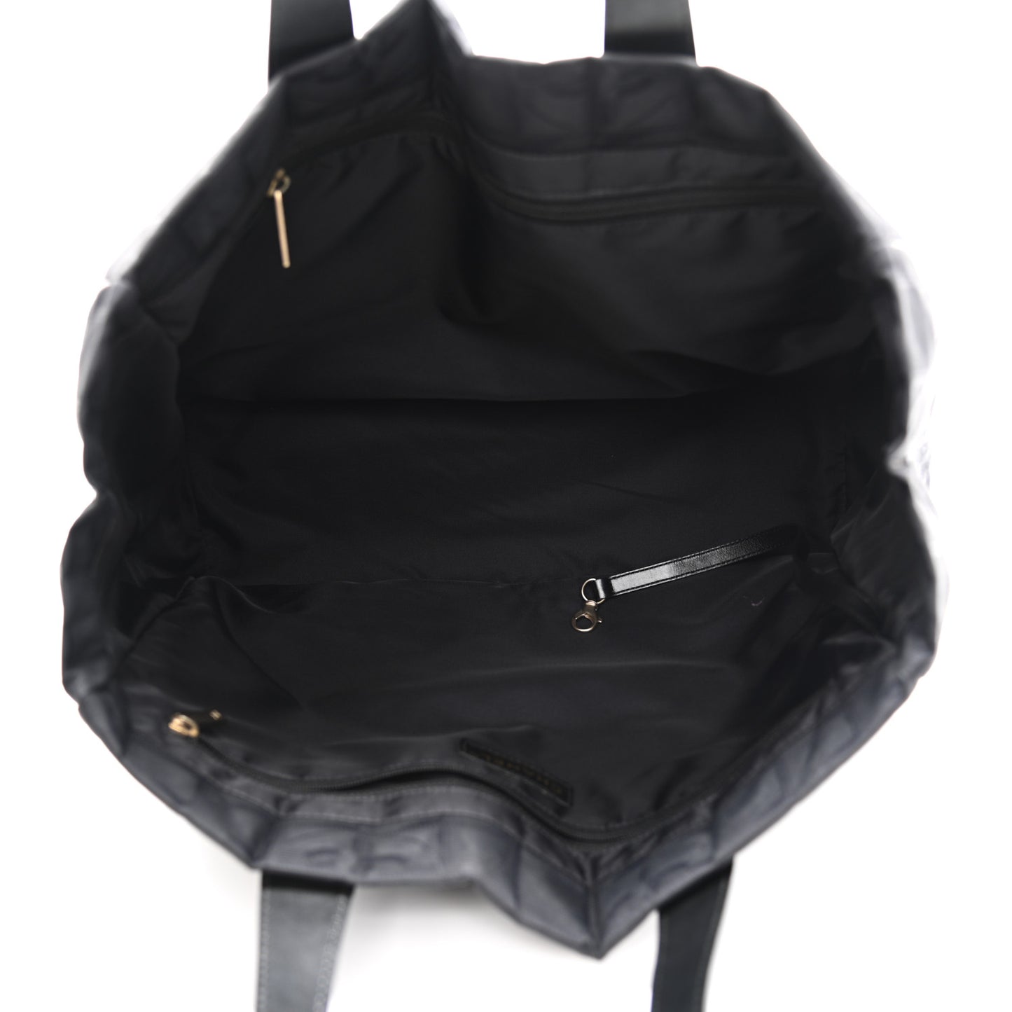 Nylon Medium Travel Tote Black