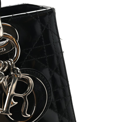 Christian Dior Patent Cannage Medium Lady Dior Black 11 of 11