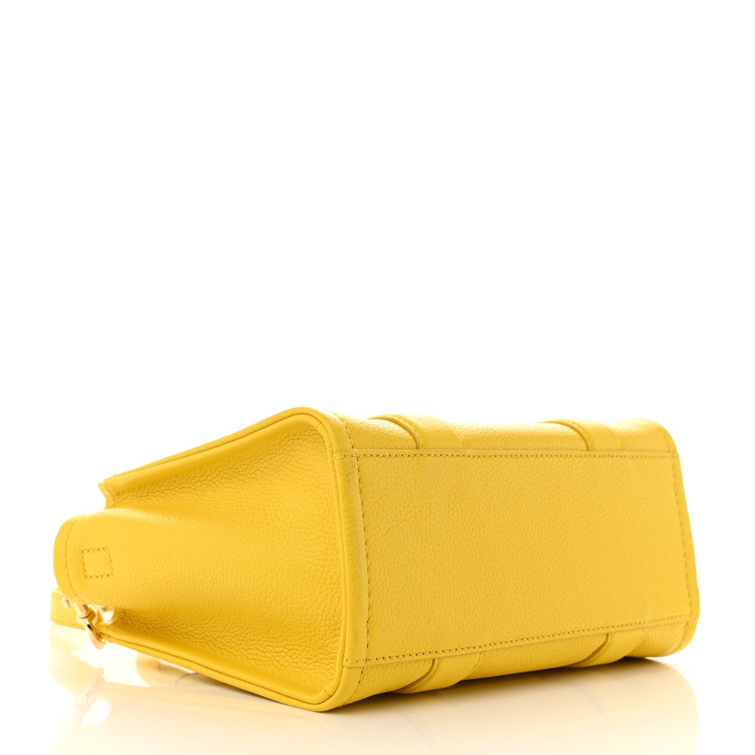 Marc Jacobs Grained Calfskin Small The Tote Bag Yellow 4 of 13