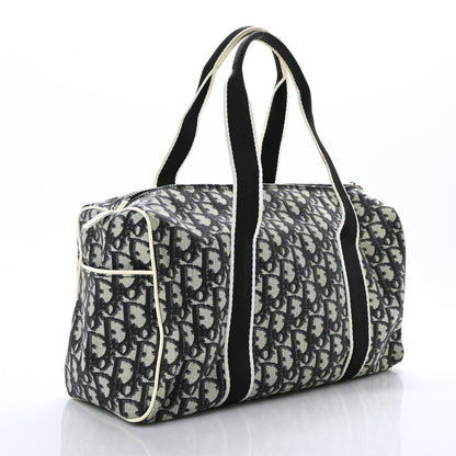 Christian Dior Monogram Trotter No 2 Boston Bag Blue 3 of 8