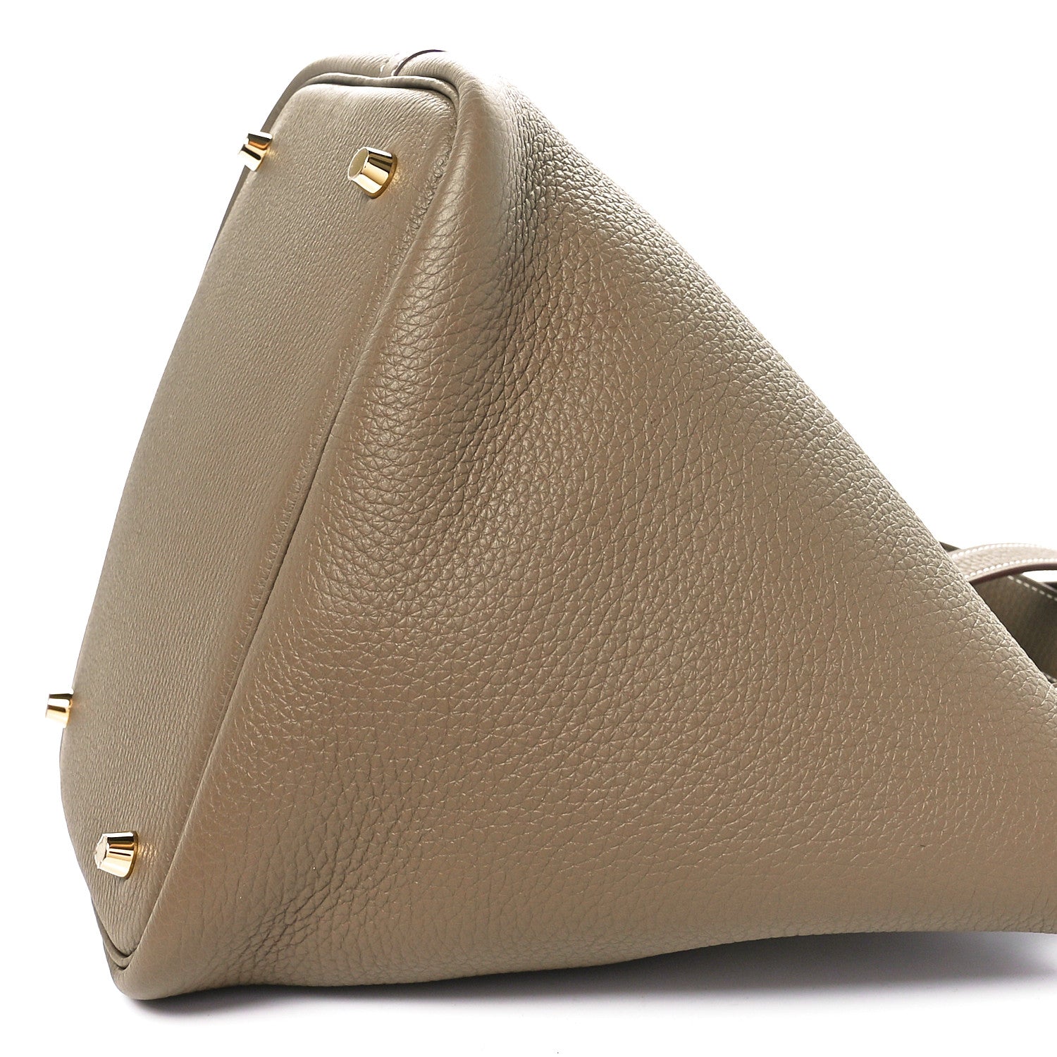 Hermes Taurillon Clemence Picotin Lock 22 MM Etoupe 10 of 11