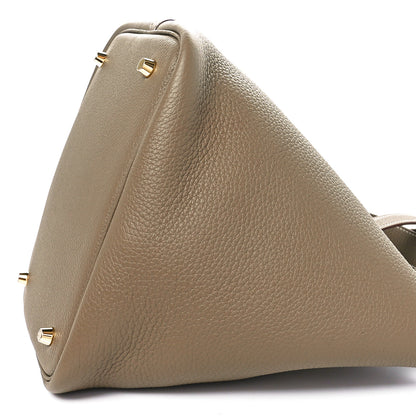 Hermes Taurillon Clemence Picotin Lock 22 MM Etoupe 10 of 11