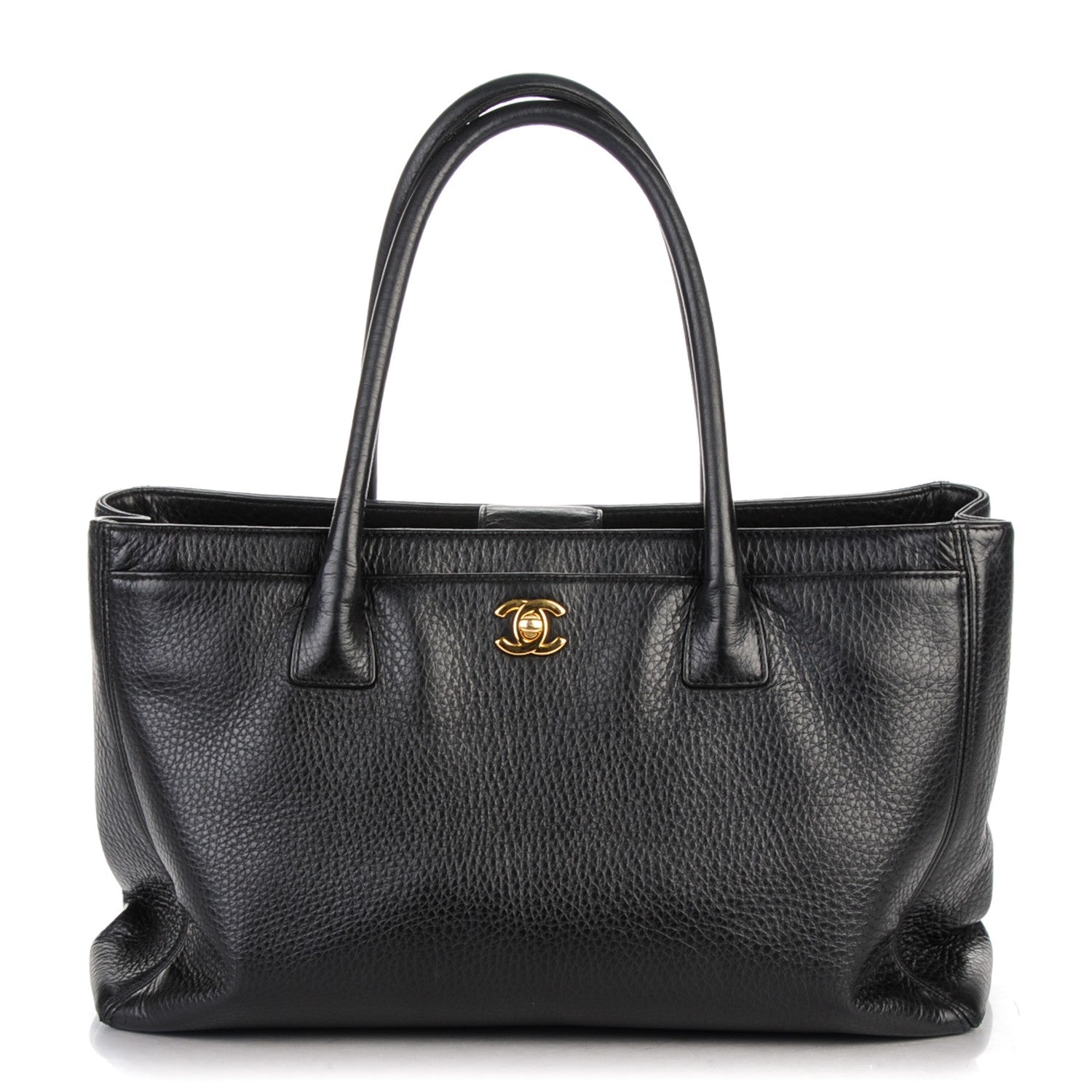 Chanel Calfskin Cerf Executive Shopper Tote Black 1 of 7