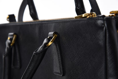 Prada Saffiano Medium Galleria Double Zip Tote Black 14 of 15