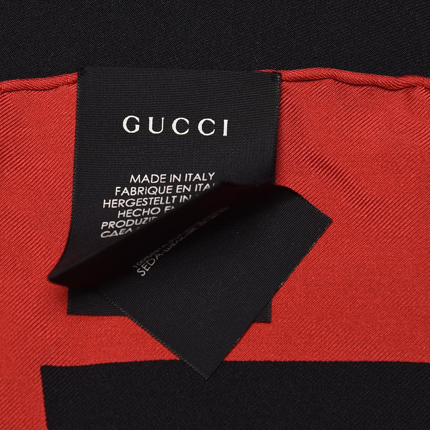 Silk Coco Capitan Logo Scarf Black
