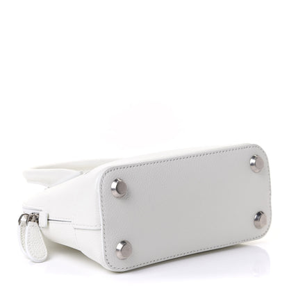 Balenciaga Grained Calfskin XXS Ville Top Handle Bag White Black 4 of 11