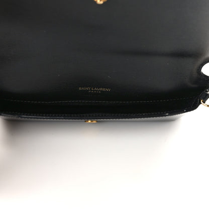 Saint Laurent Grained Calfskin Monogram Phone Holder Crossbody Black 5 of 9