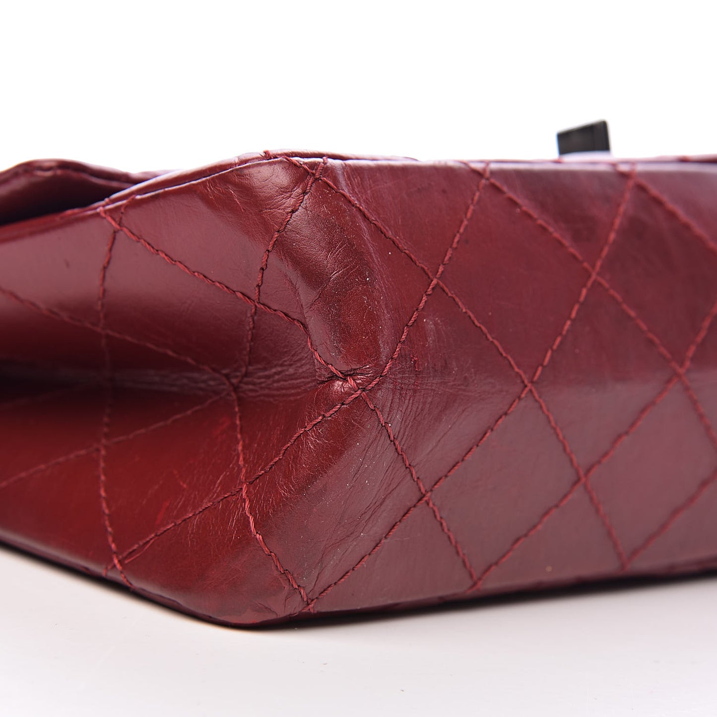 Aged Calfskin Quilted 2.55 Reissue 226 Flap Red