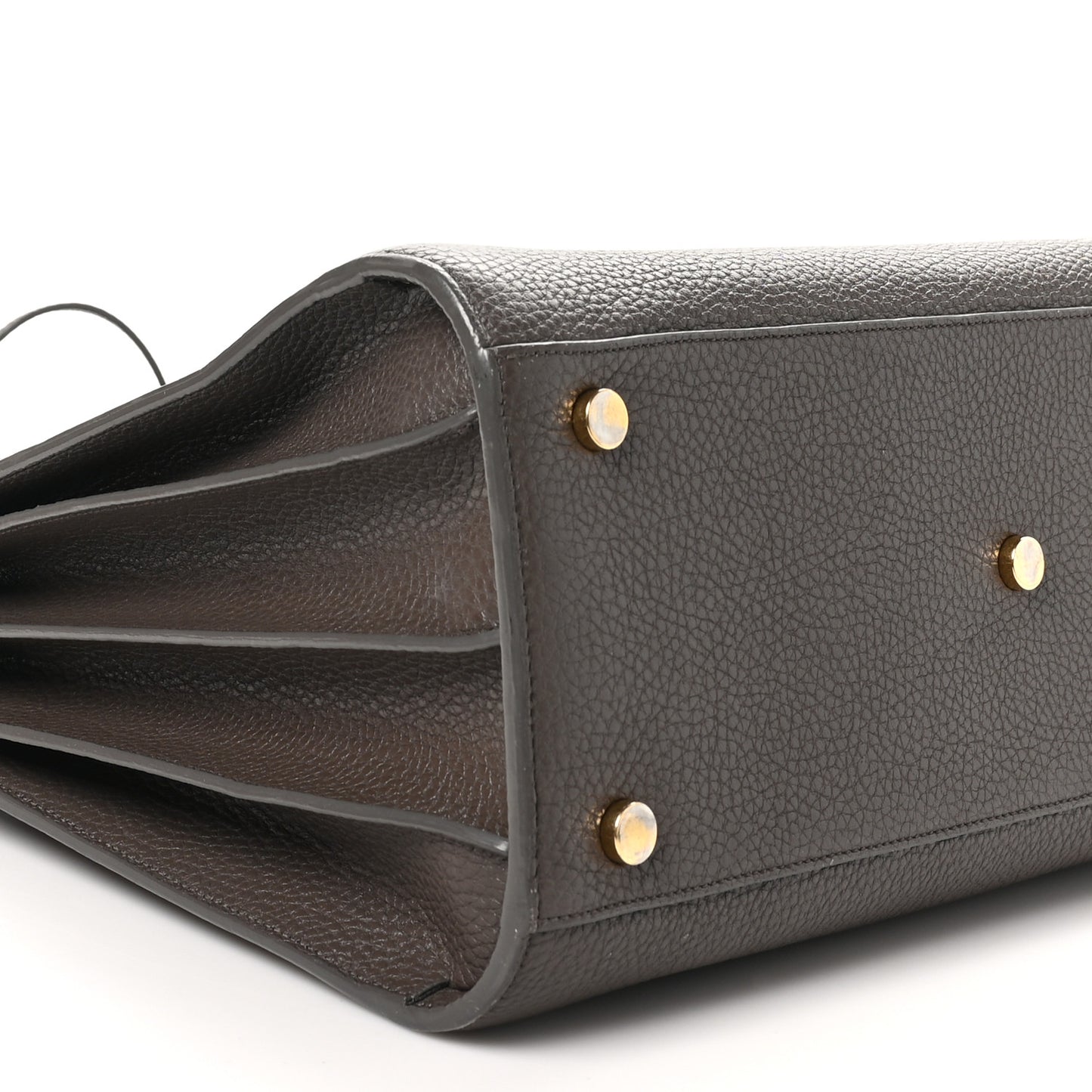 Grained Calfskin Small Sac De Jour Taupe