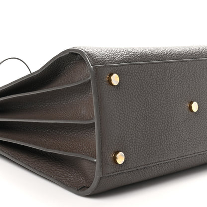 Saint Laurent Grained Calfskin Small Sac De Jour Taupe 11 of 12