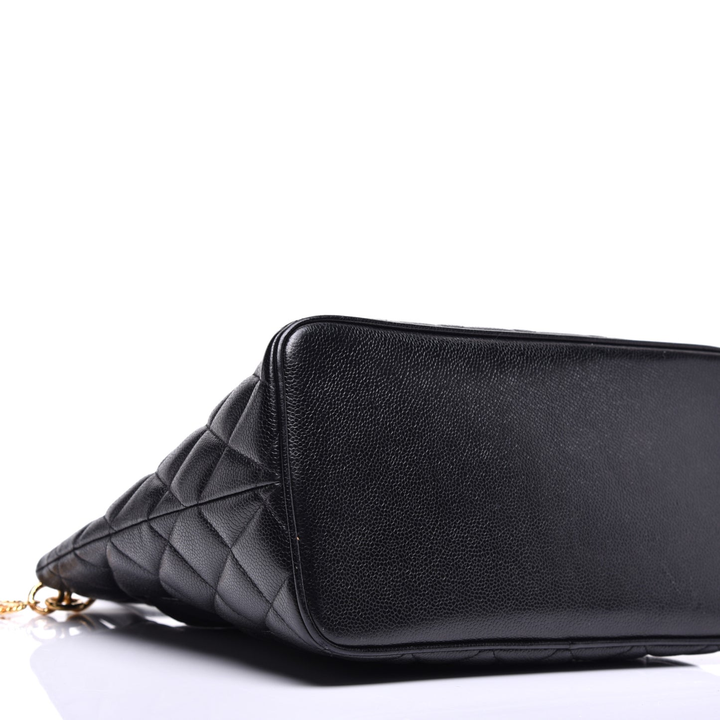 Caviar Quilted Medallion Tote Black