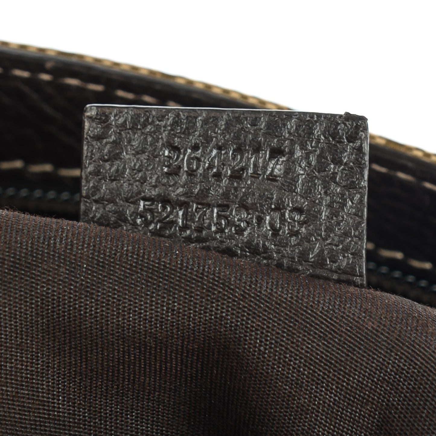Crystal Monogram Medium Flat Messenger Bag Dark Brown