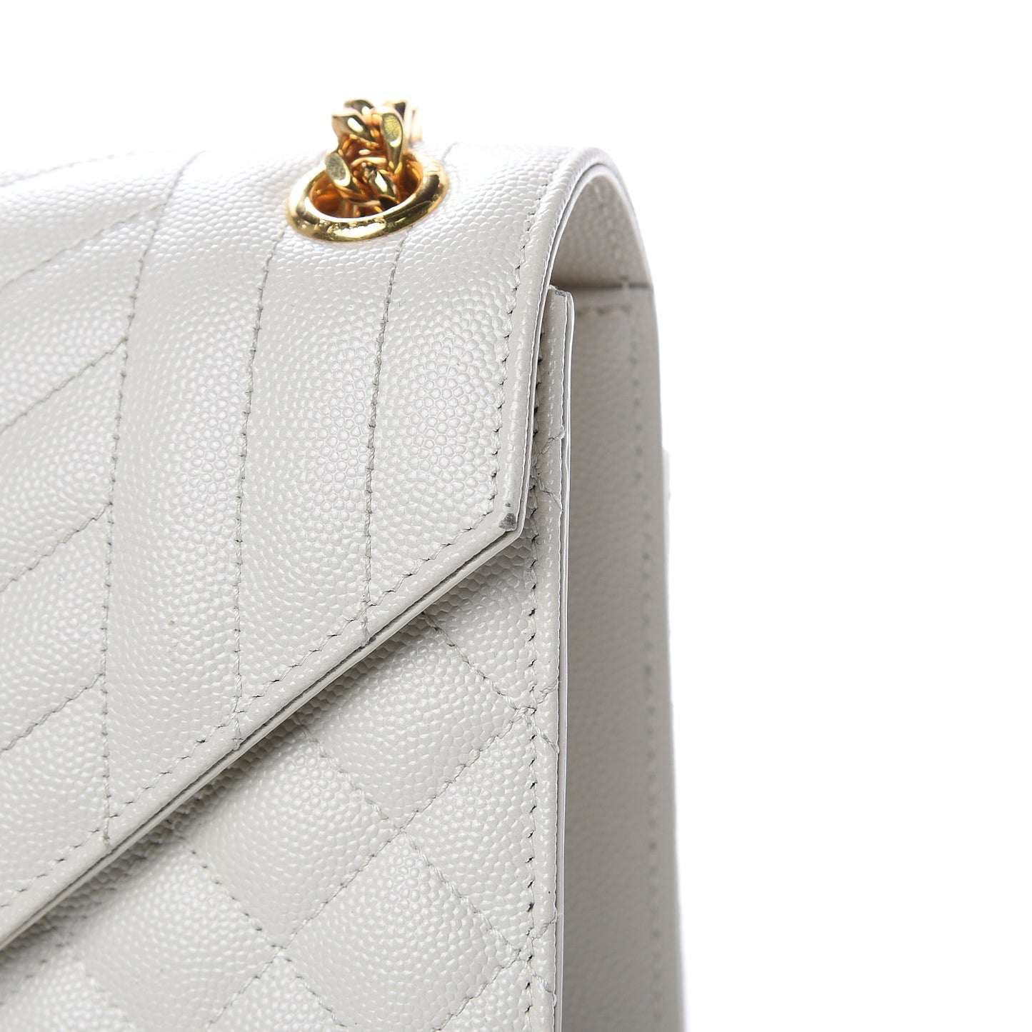 Grain De Poudre Textured Mixed Matelasse Medium Triquilt Monogram Satchel Porcellana