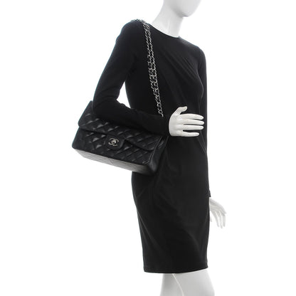 Chanel Caviar Quilted Jumbo Double Flap Black 2 of 8