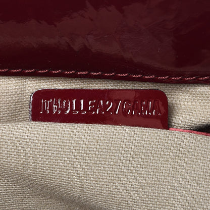 Burberry Nova Check Heart Print Pilgrim Satchel Berry 7 of 11