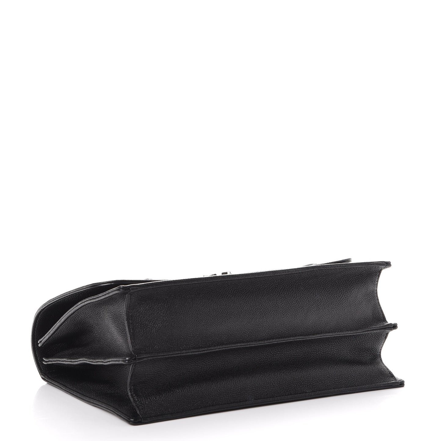 Grained Calfskin Diorama Satchel Black