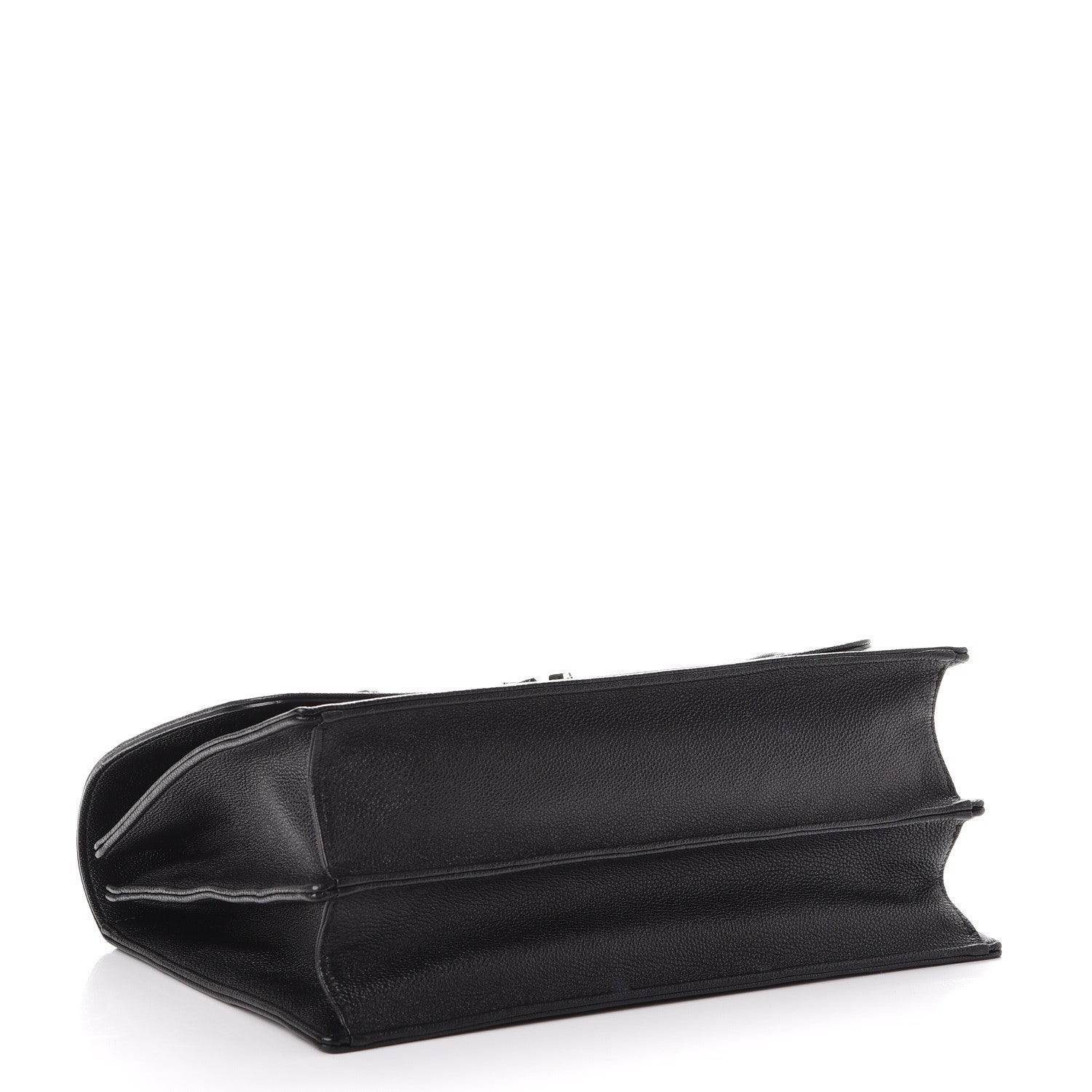 Christian Dior Grained Calfskin Diorama Satchel Black 4 of 7