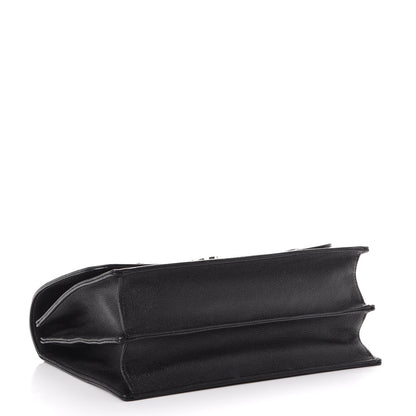 Christian Dior Grained Calfskin Diorama Satchel Black 4 of 7