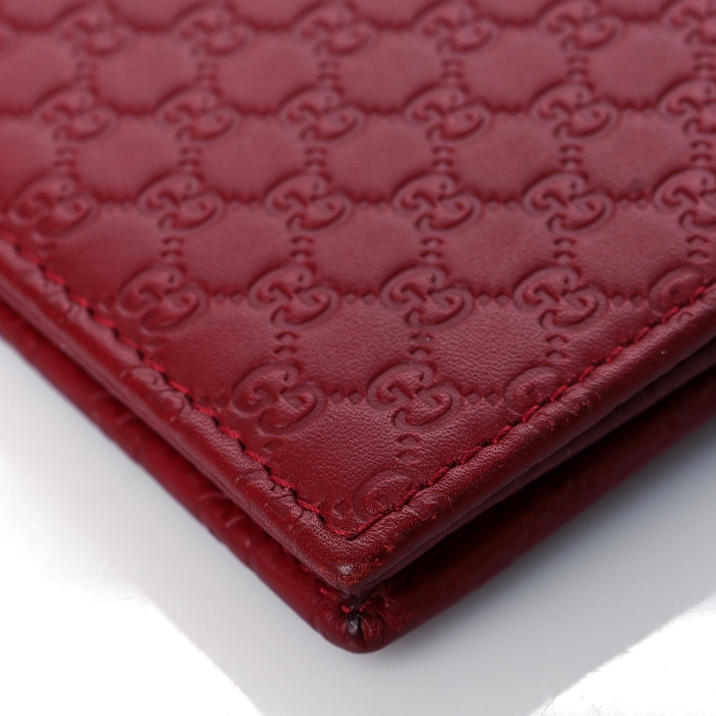 Microguccissima Crossbody Wallet Red
