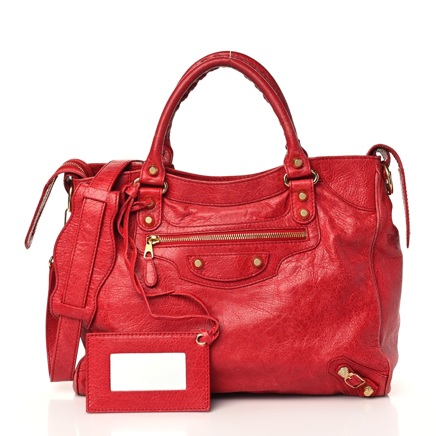 Agneau Giant 12 Gold Hardware Velo Rouge Cardinal