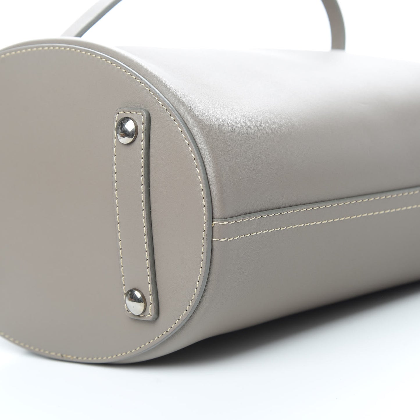 Supple Calfskin Small Bucket Taupe Brown